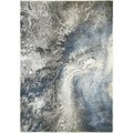 Sleep Ez 7 ft. 10 in. x 9 ft. 10 in. Everest Splash Area Rug, Blue SL1827923